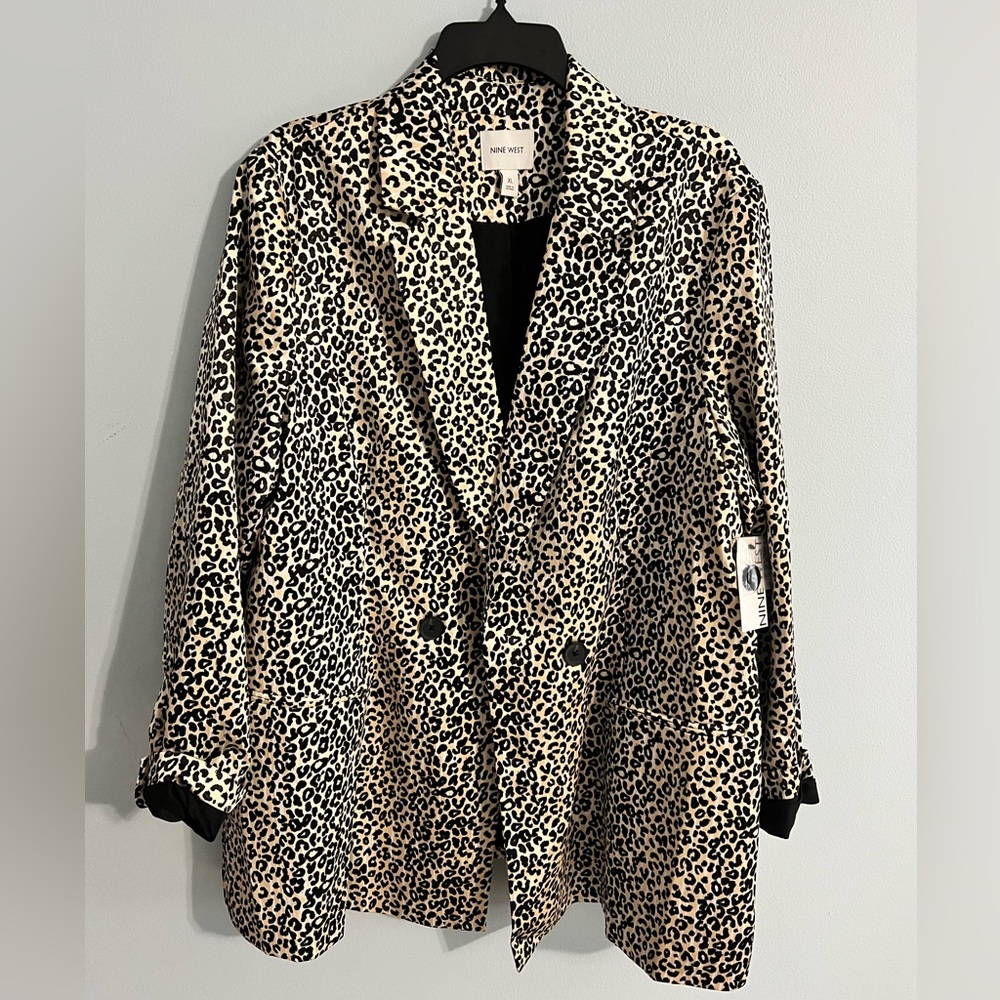Nine West Animal Print Blazer